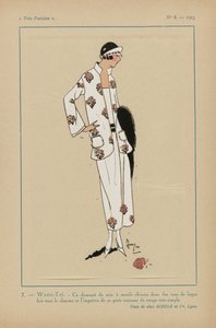 Meget parisisk, 1923, nr. 8: 7.- WANG-TAÏ. - Denne silkedamask... af Anonymous