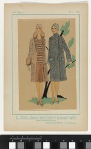 Meget parisisk, 1928, nr. 9: 8.- UNGDOM. Kadsourah frakke... af Anonymous