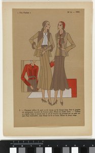 Meget parisisk. Mode, Chic, Elegance Meget parisisk, 1931, nr. 6: 2. - Charmerende sportsdragt... af Anonymous