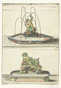 To springvand under hinanden Architectura Curiosa Nova (serietitel) af Anonymous