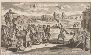 Resultatet af vindhandelen, 1720 Uytslag der Wind Negotie (titel på objekt) The Great Scene of Folly (serietitel) af Anonymous