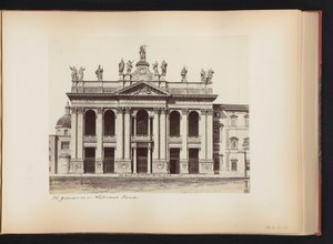 Facade af Saint John Lateran i Rom, Italien St. Giovanni i Laterano. Roma (titel på objekt) af Anonymous