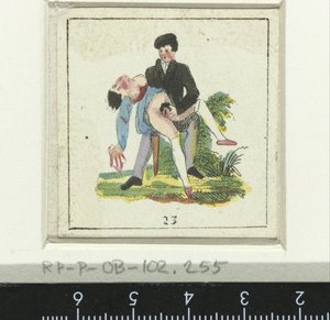 Par elsker i en busk Eight Erotic Scene (serietitel) af Anonymous