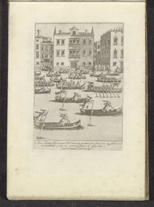Konkurrence af gondoler og robåde i Venedig Scener fra venetiansk liv (serietitel) Habiti d