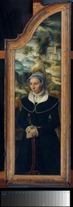 Vinge af en Triptykon med Portræt af Elisabeth Canneel af Anonymous