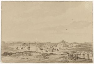 Sandudgravning i klitterne nær Haag, 1846 af Anonymous
