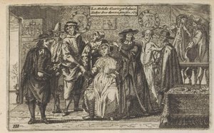 Curing Disease by Dancing, 1673 La Maladie Guarie par la dance / Curing sygdom gennem dans. 1673 (titel på objekt) af Anonymous