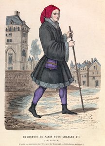 En bourgeois i Paris under kong Charles VII - Borgerlig parisisk mand under Charles VII