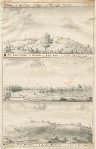 Aldridge panoramaudsigt: sepia-tegning, nd [?19th cent] (tegning) af Anonymous Anonymous