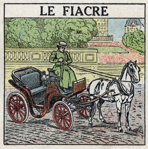 Dyretræk: fiakren. Anonym illustration fra 1925. Privat samling. af Anonymous Anonymous
