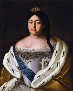 Anne (kejserinde af Rusland) Anna Ivanovna - Portræt af kejserinde Anna Ioannovna (1693-1740) af Anonymous af Anonymous Anonymous