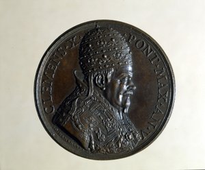 Klemens X (1590 - 1676). Bronze medalje. , Milano af Anonymous Anonymous