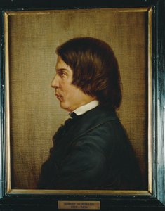 Komponisten Robert Schumann ... (maleri på lærred) af Anonymous Anonymous