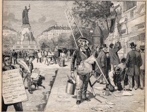 Visning i valgperioden i Frankrig. Indgravering i "" Le Petit Parisien"" den 20/08/1893. af Anonymous Anonymous