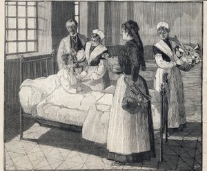 Uddeling af legetøj til offentlige forsorgsbørn nytårsdag. Indgravering i "" Le Petro Parisien"" den 8/01/1893. Privat samling af Anonymous Anonymous