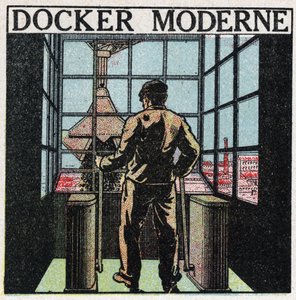 Elektrisk værktøj: moderne havnearbejder (1920