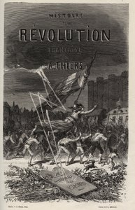 Frontispice fra 1866 af "Historien om den franske revolution" af Adolphe Thiers. Privat samling. af Anonymous Anonymous