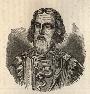 Visconti - Galeazzo I Visconti - hjelmgravering af Anonymous Anonymous