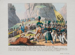 Guerre russo-turque de 1828-1829 - Grev Ivan Ivanovich Diebitschs hær (Hans Karl Friedrich Anton von Diebitsch og Narden eller Ivan Ivanovitch Dibitch-Zabalkanski af Anonymous Anonymous
