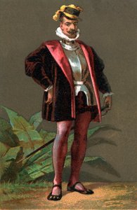 HERNANDO (Hernan) CORTES (Cortez) (1485-1547) spansk erobrer af Mexico. Kromolitografi Privat samling af Anonymous Anonymous
