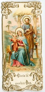 Hellig familie (kromolithografi) af Anonymous Anonymous