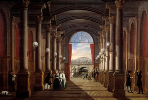 Indvendigt billede af den tidligere station Saint Lazare (Saint-Lazare) Anonymt maleri. 1845 søn. 1,35x1,85 m Paris, Musee Carnavalet af Anonymous Anonymous