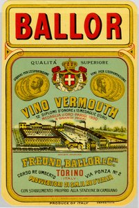 Italiensk reklame for vermouth alkohol, slutningen af det 19. århundrede af Anonymous Anonymous