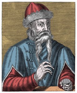 Johann Gutenberg, tysk bogtrykker og guldsmed af Anonymous Anonymous