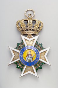 Kongeriget Sachsen - Sankt Henriks militærorden: insignier af det store kors - 1736-1918 af Anonymous Anonymous