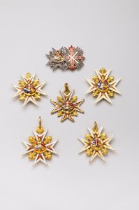 Kingdom of the Two Sicilies (Two Sicilies) - Saint January Order - High: juvel sammensat af en plade af Saint January Order og en plade af den Constantine Order of Saint George af Anonymous Anonymous