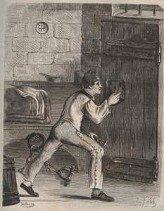 Le convict Blouet - Indgravering i "Fangernes historie fra deres skabelse til i dag" (1877) af Pierre Zaccone (1817-1895) (Colonia Penale - Straffekoloni) Privat samling af Anonymous Anonymous