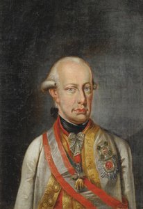 Leopold II Empereur des Romains - Nyklassicisme: Portræt af Leopold II, den hellige romerske kejser (1747-1792), Anonym, ca. 1780. Olie på lærred, 34x23,5. Privat samling af Anonymous Anonymous