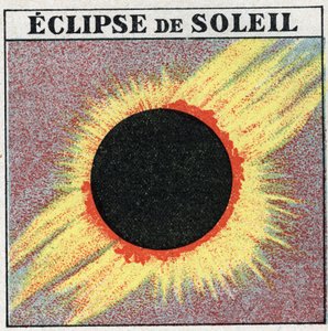 Lysudbredelse: Solformørkelse. Anonym illustration fra 1925. Privat samling. af Anonymous Anonymous
