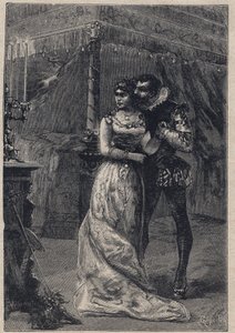 Lucrezia Borgia med sin første mand Giovanni Sforza d