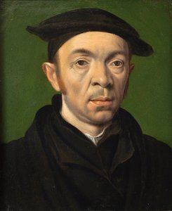 Mandligt portræt, ca. 1550 (olie på kobber) af Anonymous Anonymous