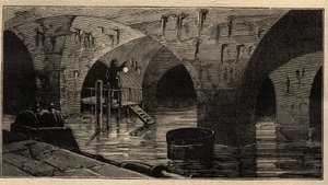 Menilamount Reservoir - Paris - 1890 - gravering 1890 af Anonymous Anonymous