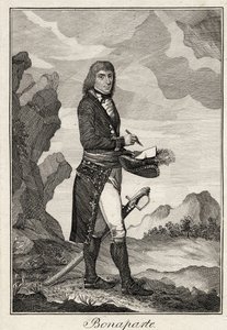 Napoleon Bonaparte - Anonym - 1797 - Kobberstik - 16,2x11,1 - Privat samling af Anonymous Anonymous