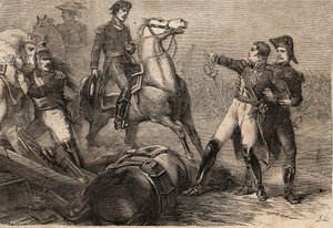 Napoleonskrigene 1813-15 - Slaget ved Ligny (Belgien), den 16. juni 1815 - Jean-Baptiste Girards død - La mort du general Girard. Slaget ved Ligny (16. juni 1815): såret på slagmarken, general Girard (1775-1815), hjemsendt til Paris, døde den 27. juni. af Anonymous Anonymous