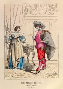 Adelsmand og adelsdame 1700-tals kostumer - Adelsmand og adelsdame 1700-tallet - privat samling af Anonymous Anonymous