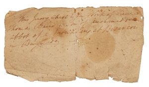 Note til fransk gotisk elfenbenskompositkiste, ca. 1330 (papir) af Anonymous Anonymous