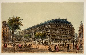 Paris 1874: Boulevard des Capucines, privat samling af Anonymous Anonymous