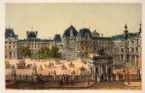 Paris 1874: Det nye Louvre, privat samling af Anonymous Anonymous