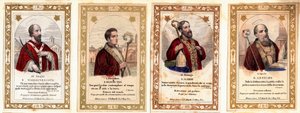 Gennemsigtigt billede: ""Biskoppen af ​​Saint Vigil af Trento (Vigilio di Trento), biskoppen af ​​Saint Eloi af Noyon (Sant
