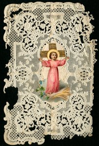 Fromt billede: Jesus-barn (kromolitografi) af Anonymous Anonymous