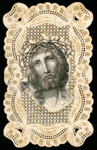Fromme billede: Jesus Kristus kronet med torne (gravering) af Anonymous Anonymous