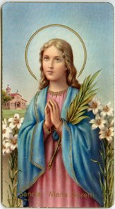 Fromt billede: Maria Goretti Italiensk jomfru-martyr (kromolitografi) af Anonymous Anonymous