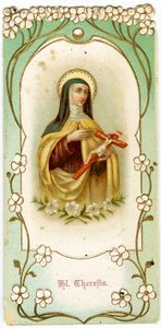 Fromt billede: Sankt Therese af Jesusbarnet og det hellige ansigt (kromolitografi) af Anonymous Anonymous