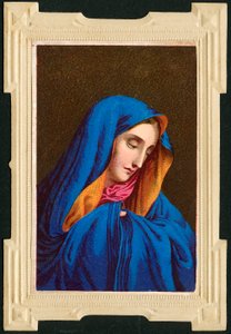 Fromme billede: Jomfru Maria (kromolithografi) af Anonymous Anonymous