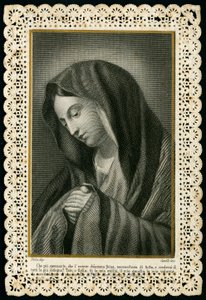 Fromme billede: Jomfru Maria (gravering) af Anonymous Anonymous