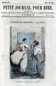 Politisk og social tegneserie under det andet imperium. “Om Crinoline” af Anonymous Anonymous